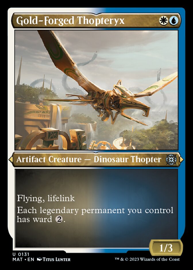 Gold-Forged Thopteryx (Foil Etched) [March of the Machine: The Aftermath] | PLUS EV GAMES 