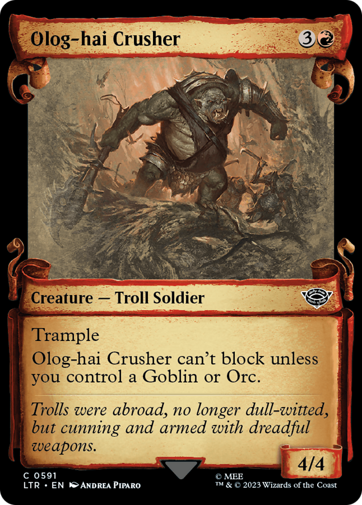 Olog-Hai Crusher [The Lord of the Rings: Tales of Middle-Earth Showcase Scrolls] | PLUS EV GAMES 