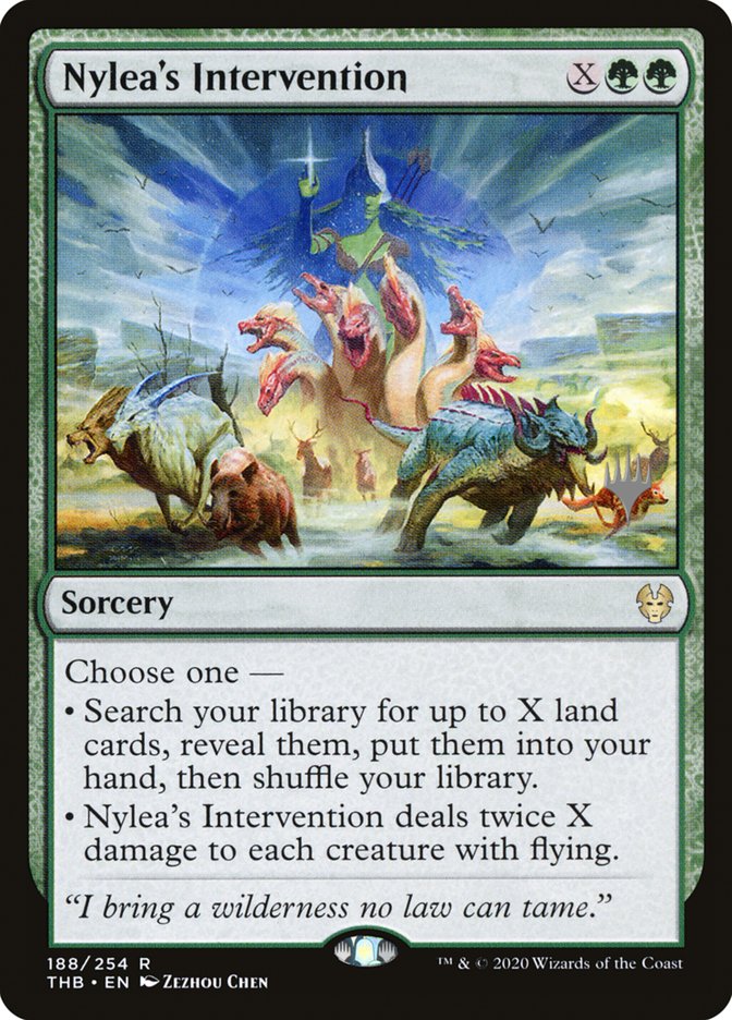 Nylea's Intervention (Promo Pack) [Theros Beyond Death Promos] | PLUS EV GAMES 