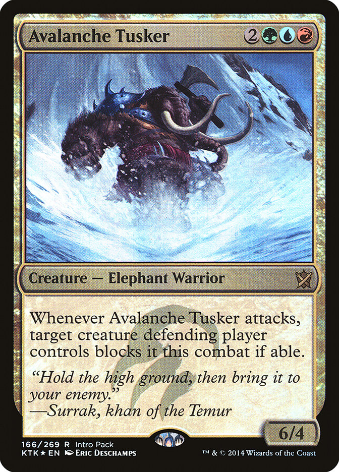 Avalanche Tusker (Intro Pack) [Khans of Tarkir Promos] | PLUS EV GAMES 