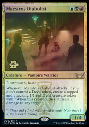 Maestros Diabolist [Streets of New Capenna Prerelease Promos] | PLUS EV GAMES 