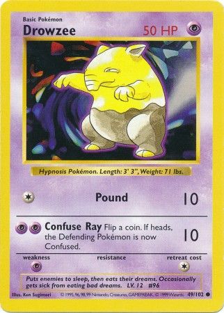 Drowzee (49/102) [Base Set (Shadowless)]
