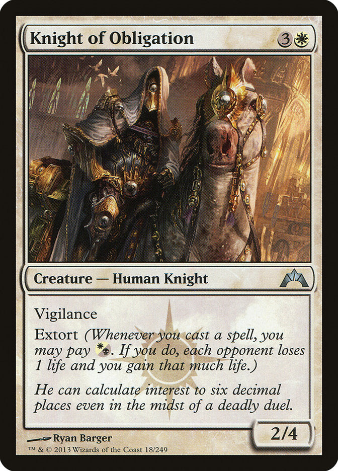 Knight of Obligation [Gatecrash] | PLUS EV GAMES 