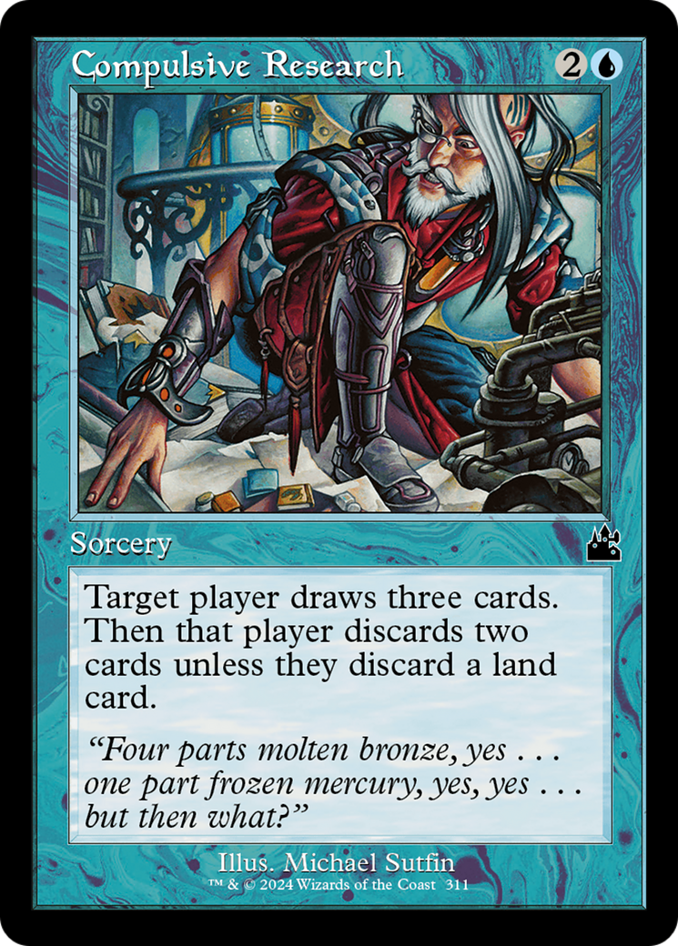 Compulsive Research (Retro Frame) [Ravnica Remastered] | PLUS EV GAMES 