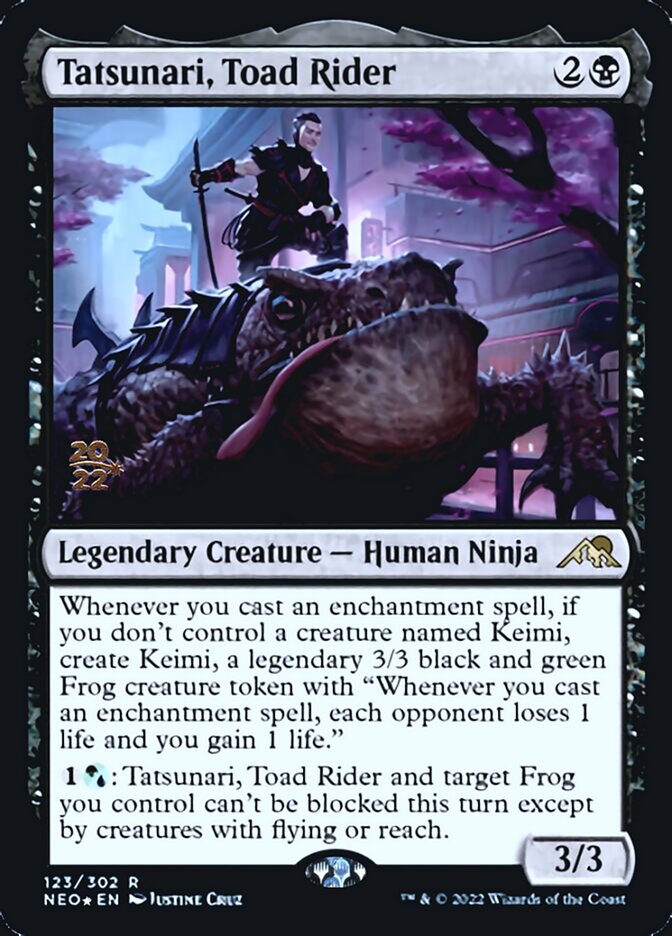 Tatsunari, Toad Rider [Kamigawa: Neon Dynasty Prerelease Promos] | PLUS EV GAMES 