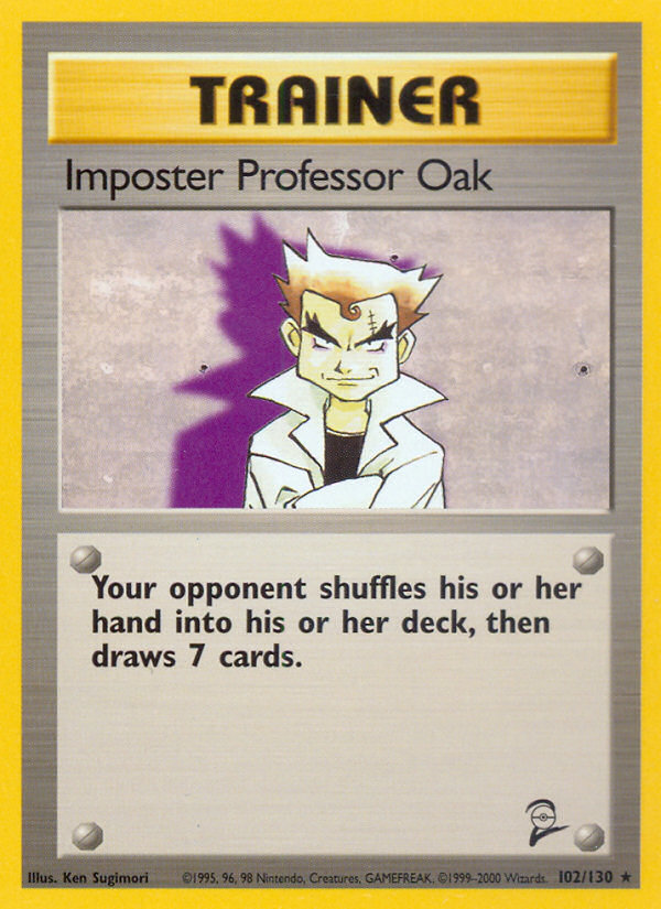 Imposter Professor Oak (102/130) [Base Set 2] | PLUS EV GAMES 