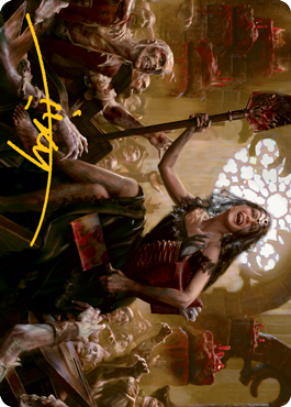 Gisa, Glorious Resurrector Art Card (Gold-Stamped Signature) [Innistrad: Midnight Hunt Art Series] | PLUS EV GAMES 