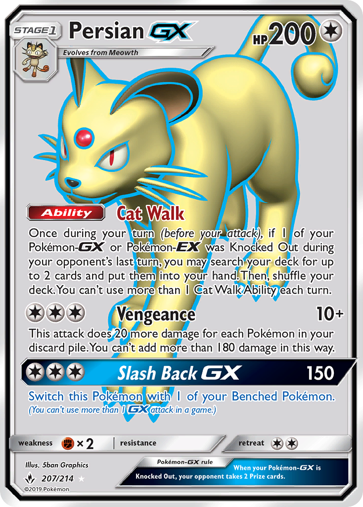 Persian GX (207/214) [Sun & Moon: Unbroken Bonds] | PLUS EV GAMES 