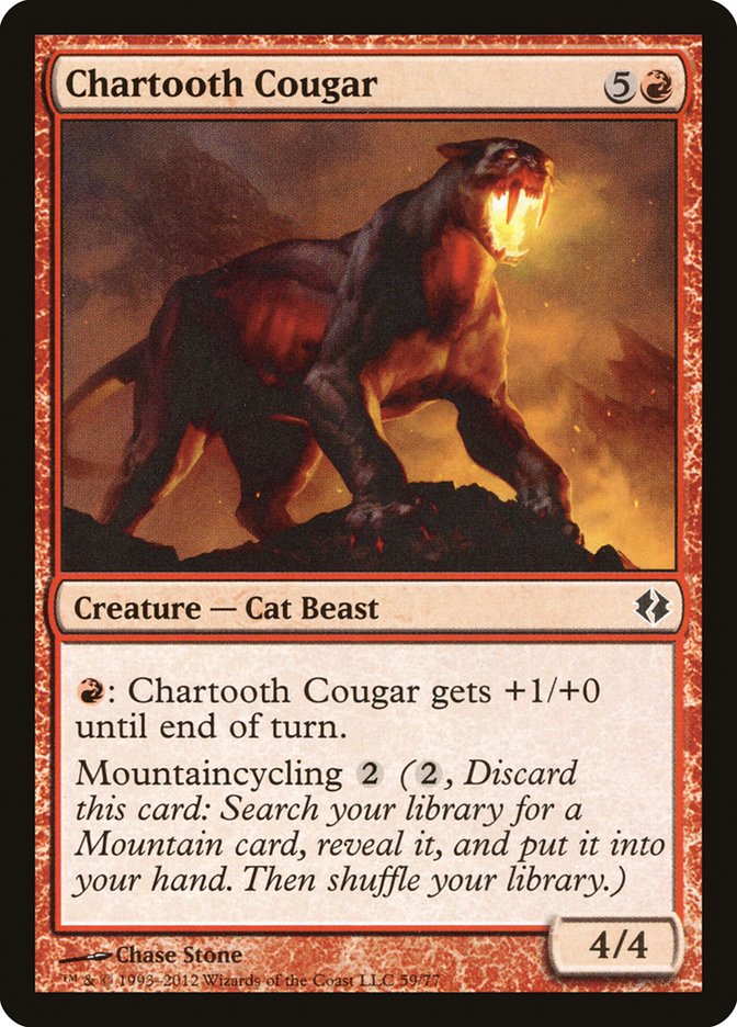 Chartooth Cougar [Duel Decks: Venser vs. Koth] | PLUS EV GAMES 