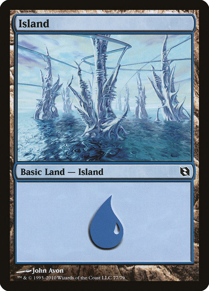 Island (77) [Duel Decks: Elspeth vs. Tezzeret] | PLUS EV GAMES 