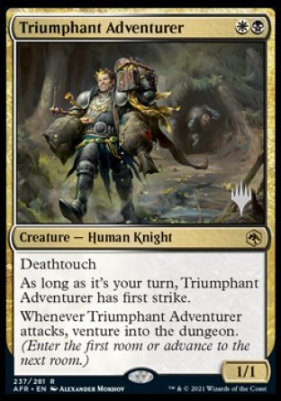 Triumphant Adventurer (Promo Pack) [Dungeons & Dragons: Adventures in the Forgotten Realms Promos] | PLUS EV GAMES 