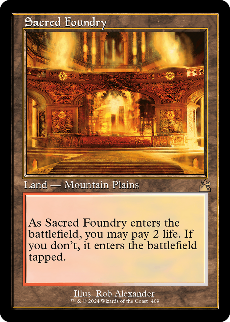 Sacred Foundry (Retro) [Ravnica Remastered] | PLUS EV GAMES 