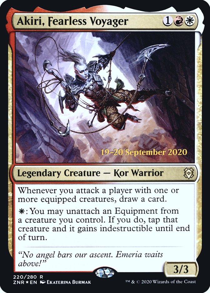 Akiri, Fearless Voyager  [Zendikar Rising Prerelease Promos] | PLUS EV GAMES 