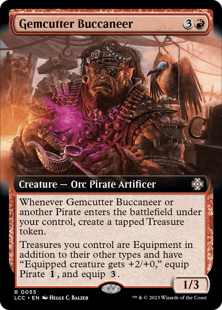 Gemcutter Buccaneer (Extended Art) [The Lost Caverns of Ixalan Commander] | PLUS EV GAMES 