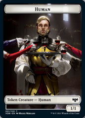 Human (001) // Human Soldier Double-sided Token [Innistrad: Crimson Vow Tokens] | PLUS EV GAMES 