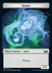 Fish // Spirit Double-sided Token [Streets of New Capenna Tokens] | PLUS EV GAMES 