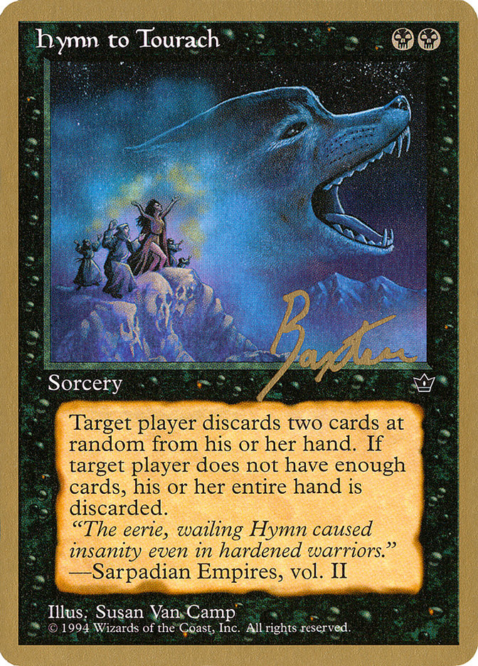 Hymn to Tourach (Wolf) (George Baxter) [Pro Tour Collector Set] | PLUS EV GAMES 