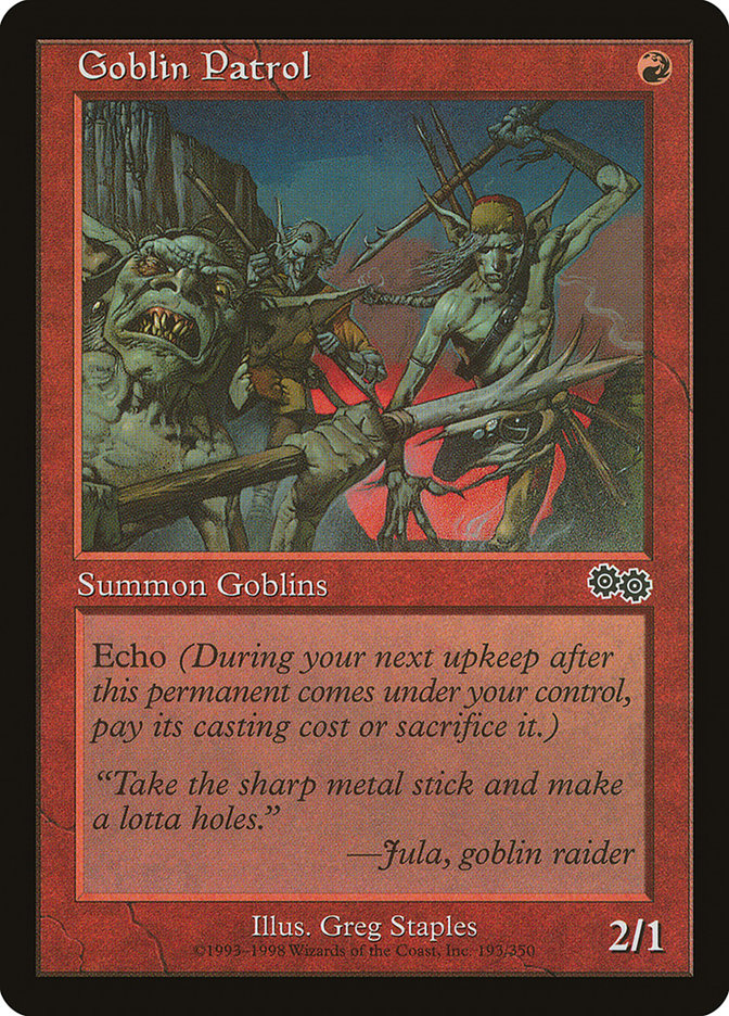 Goblin Patrol [Urza's Saga] | PLUS EV GAMES 