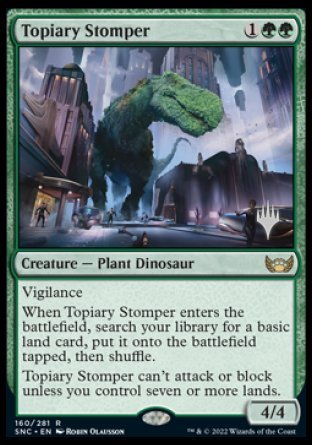 Topiary Stomper (Promo Pack) [Streets of New Capenna Promos] | PLUS EV GAMES 