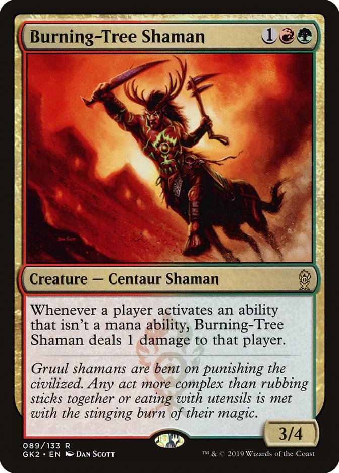Burning-Tree Shaman [Ravnica Allegiance Guild Kit] | PLUS EV GAMES 