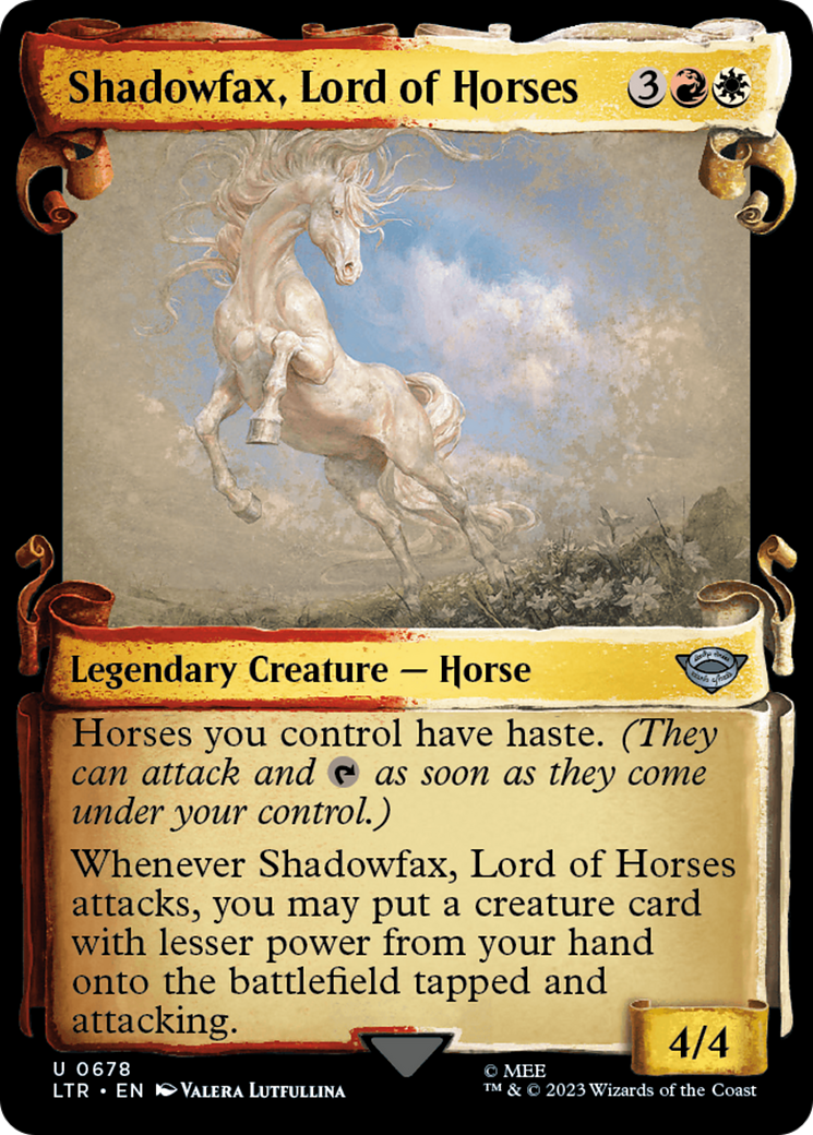 Shadowfax, Lord of Horses [The Lord of the Rings: Tales of Middle-Earth Showcase Scrolls] | PLUS EV GAMES 