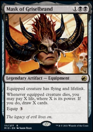 Mask of Griselbrand (Promo Pack) [Innistrad: Midnight Hunt Promos] | PLUS EV GAMES 