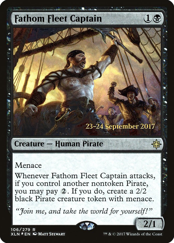 Fathom Fleet Captain  [Ixalan Prerelease Promos] | PLUS EV GAMES 