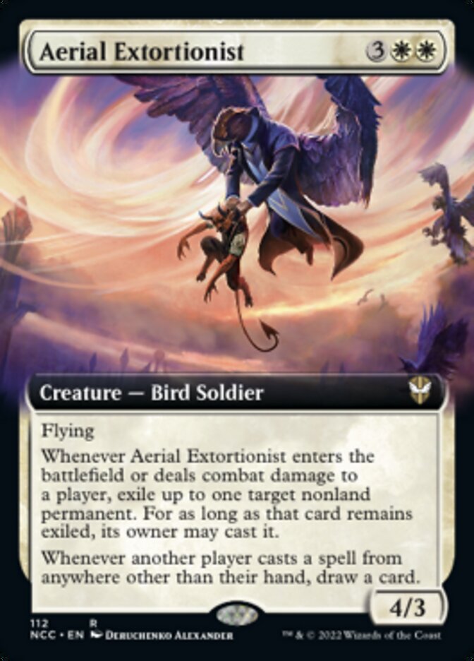 Aerial Extortionist (Extended Art) [Streets of New Capenna Commander] | PLUS EV GAMES 