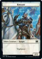 Drake // Knight Double-sided Token [Double Masters 2022 Tokens] | PLUS EV GAMES 