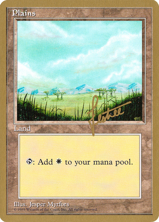 Plains (bl365) (Bertrand Lestree) [Pro Tour Collector Set] | PLUS EV GAMES 