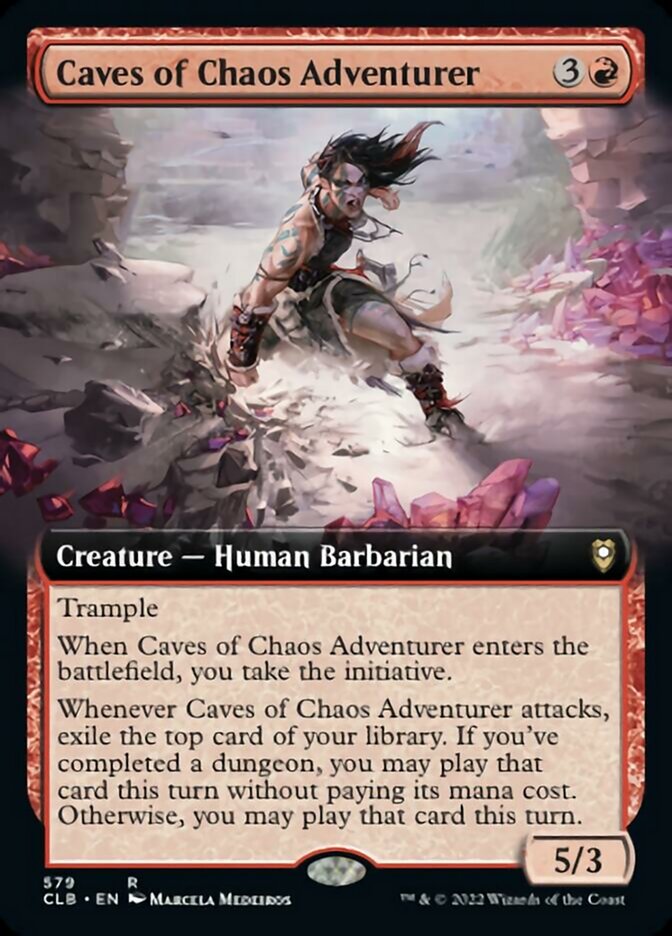 Caves of Chaos Adventurer (Extended Art) [Commander Legends: Battle for Baldur's Gate] | PLUS EV GAMES 