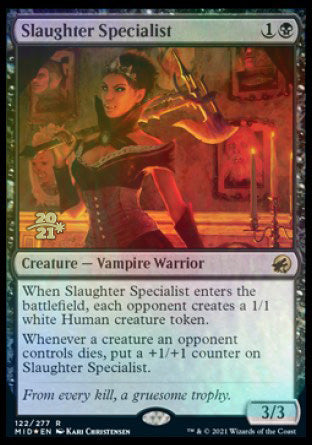 Slaughter Specialist [Innistrad: Midnight Hunt Prerelease Promos] | PLUS EV GAMES 