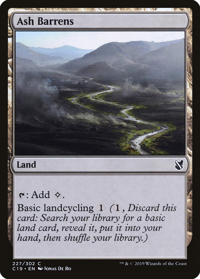 Ash Barrens [Commander 2019] | PLUS EV GAMES 