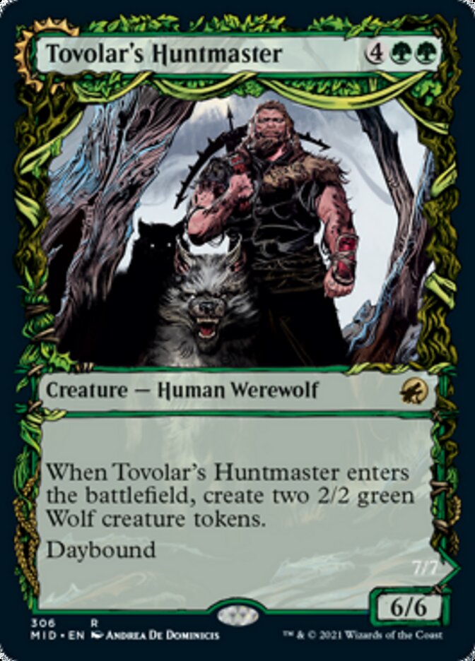 Tovolar's Huntmaster // Tovolar's Packleader (Showcase Equinox) [Innistrad: Midnight Hunt] | PLUS EV GAMES 