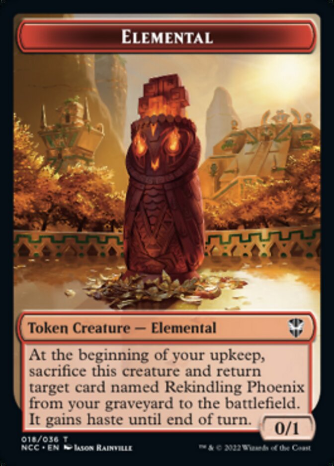 Elemental (018) // Copy Double-sided Token [Streets of New Capenna Commander Tokens] | PLUS EV GAMES 