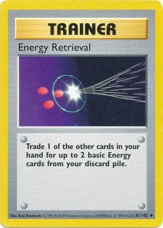 Energy Retrieval (81/102) [Base Set (Shadowless)] | PLUS EV GAMES 