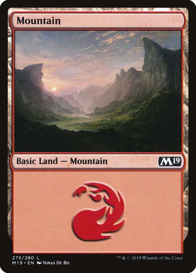 Mountain (275) [Core Set 2019] | PLUS EV GAMES 