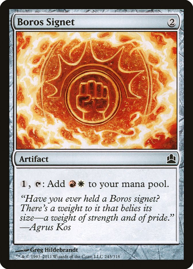 Boros Signet [Commander 2011] | PLUS EV GAMES 