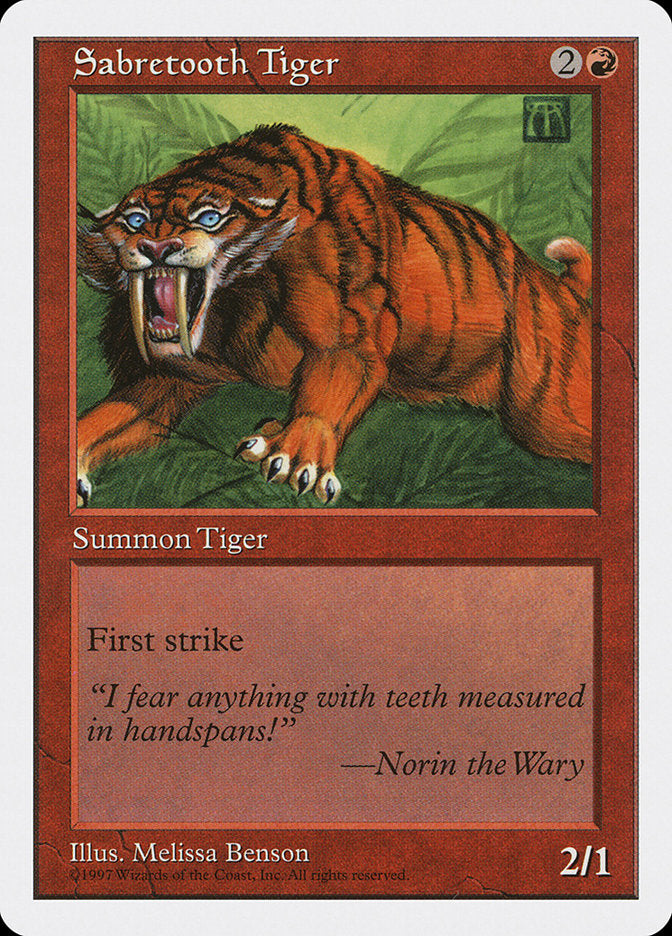 Sabretooth Tiger [Fifth Edition] | PLUS EV GAMES 