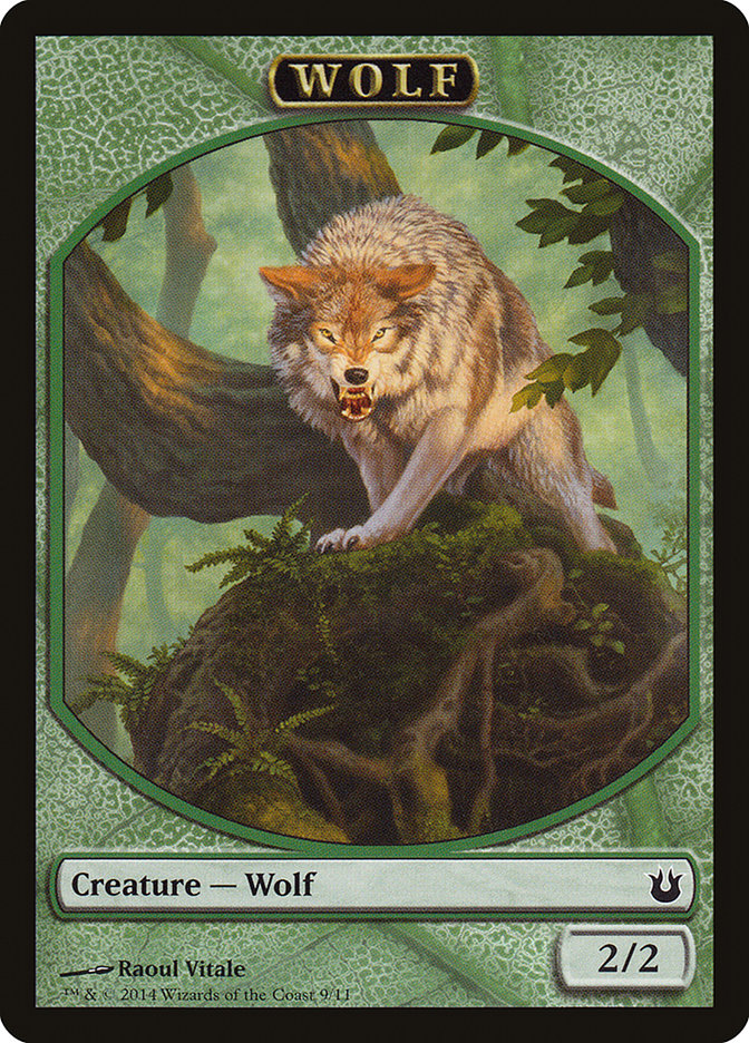 Wolf [Born of the Gods Tokens] | PLUS EV GAMES 