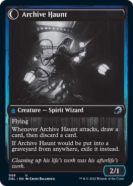 Overwhelmed Archivist // Archive Haunt [Innistrad: Double Feature] | PLUS EV GAMES 