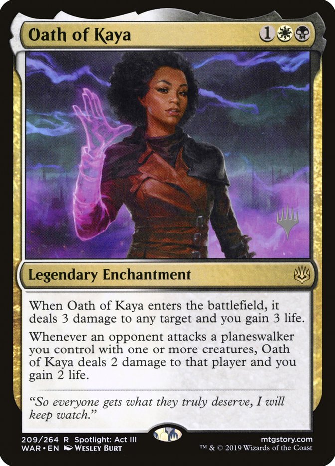 Oath of Kaya (Promo Pack) [War of the Spark Promos] | PLUS EV GAMES 