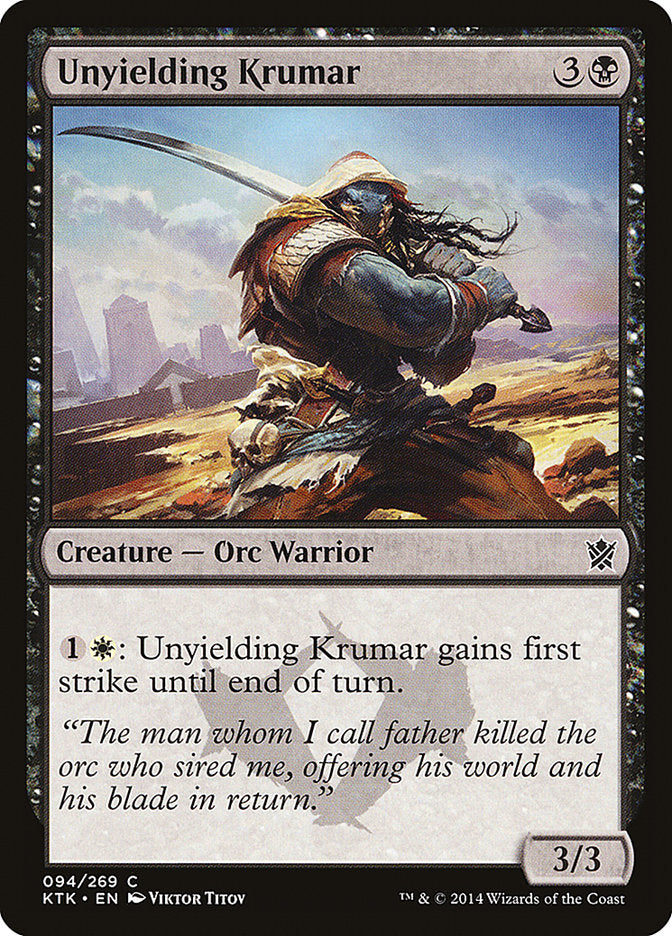 Unyielding Krumar [Khans of Tarkir] | PLUS EV GAMES 
