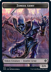 Zombie // Zombie Army Double-Sided Token [Starter Commander Decks] | PLUS EV GAMES 