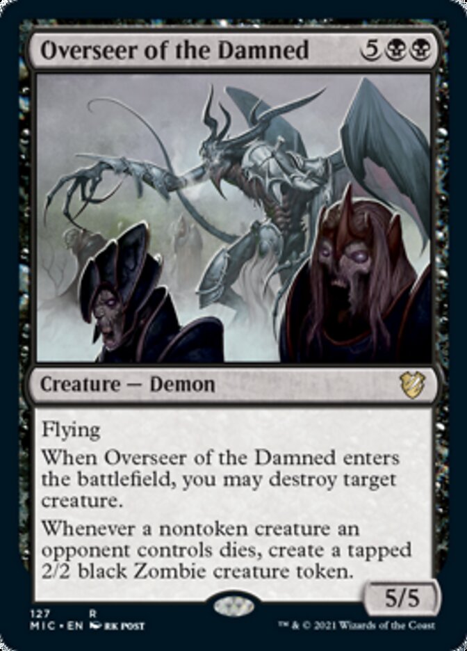 Overseer of the Damned [Innistrad: Midnight Hunt Commander] | PLUS EV GAMES 