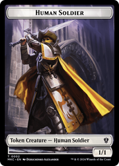 City's Blessing // Human Soldier Double-Sided Token [Murders at Karlov Manor Commander Tokens] | PLUS EV GAMES 