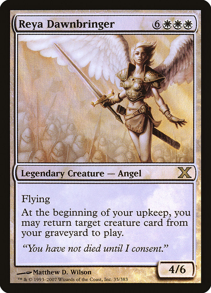 Reya Dawnbringer (Premium Foil) [Tenth Edition] | PLUS EV GAMES 