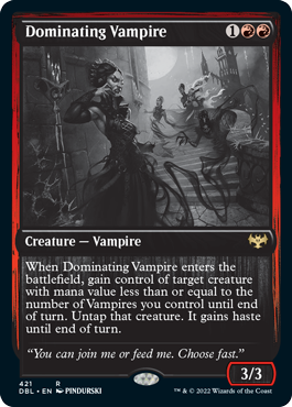 Dominating Vampire [Innistrad: Double Feature] | PLUS EV GAMES 