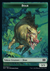 Boar // Monk Double-sided Token [Double Masters 2022 Tokens] | PLUS EV GAMES 