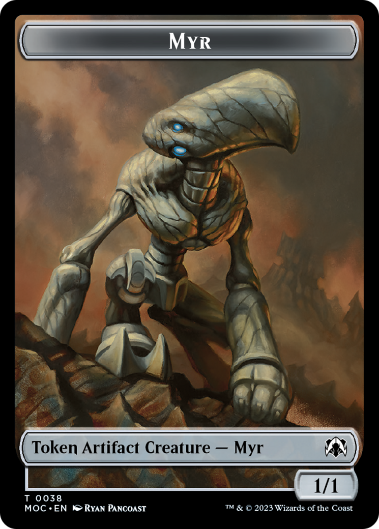 Phyrexian Germ // Myr Double-Sided Token [March of the Machine Commander Tokens] | PLUS EV GAMES 